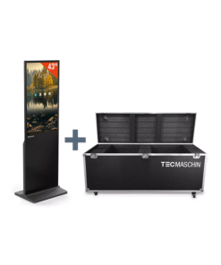 Digitaler Kundenstopper DKS-LED43 mit Kiosk Software inkl. Transportbox
